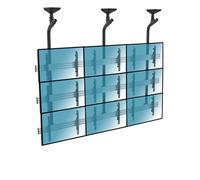 Kimex Supporto da Soffitto per 9 Schermi TV 50"-55" VESA 600x400 Max 50Kg