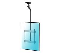 Kimex Supporto da Soffitto per TV 65"-75" Modalità Verticale Altezza 225cm VESA 800x600 Max 50Kg
