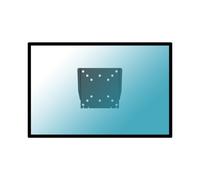 Kimex Supporto Fisso a Parete per TV 13"-27" VESA 100x100 Max. 30Kg