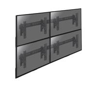 KIMEX - Supporto per TV - Montaggio a parete - per 4 TV e monitor 49" - 65" - Funzione Push pull - Ideale per Videowall - 017-2122K