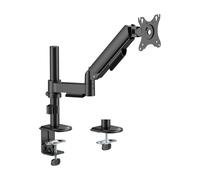 KIMEX Supporto schermo PC 1 schermo 17"-32" con asta nero 015-2703
