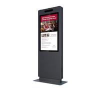 KIMEX - Totem video - Schermo da 55" - Outdoor/Esterno - Full HD - Luminosità 3500 CD/m² - Uso 24 ore su 7 giorni