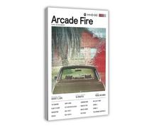 KIMEYT Poster Arcade Fire Poster, The Suburbs Album su tela, decorazione artistica da parete per soggiorno e camera da letto, decorazione 40 x 60 cm