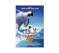 KIMEYT Poster del film animato Happy Feet (4), stampa artistica da parete su tela, decorazione artistica da parete per soggiorno e camera da letto, 50 x 75 cm