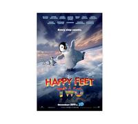 KIMEYT Poster del film d'animazione Happy Feet (3) su tela, decorazione artistica da parete per soggiorno e camera da letto, 30 x 45 cm