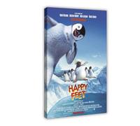 KIMEYT Poster del film d'animazione Happy Feet (4) su tela, decorazione artistica da parete per soggiorno e camera da letto, 40 x 60 cm