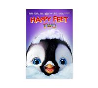 KIMEYT Poster su tela del film animato Happy Feet (2), decorazione per camera da letto, ufficio, camera da letto, regalo, 40 x 60 cm