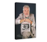 KIMEYT Poster su tela di Kenny Rogers, decorazione artistica da parete per soggiorno, camera da letto, 20 x 30 cm