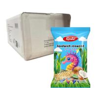 KIMHO Chips di Alghe e Cocco - Snack Vegano Croccante, 24 x 20 g | Alga marina tostata con cocco aromatico - formato multipack pratico da portare ovunque
