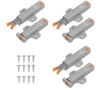 KIMHOME 6 apriporta per armadietti, apertura a pressione con meccanismo a molla liscio, per porte di cucina e guardaroba, funzionamento con una sola mano, durevoli e antiruggine