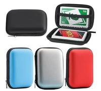 KIMHOME Confezione da 4 custodie per carte da gioco UNO e carte da collezione, impermeabile Hard Shell Card Storage Holder, Compact Design for Travel, Pub Nights, Trading Card Collection & Board Game