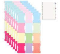 KIMHOME Confezione da 8 linguette adesive per indice, colore pastello, vuote, per diari, bibbia e diari, per libri, agende, quaderni e note organizzative