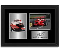 Kimi Raikkonen 2007 Campione del Mondo Auto Casco Autografato Foto Display Mount A4