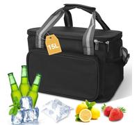 KIMIGO 15l Borsa Termica Porta Pranzo,Borsa Termica Isolata,Borsa frigo piccola,Piccola Borsa Termicas per Bevande e Bevande,per Escursioni,Picnic,Campeggio,Escursioni,Spiagge,Viaggi,Shopping