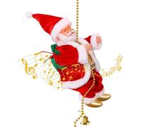 KIMIGO Babbo Natale rampicante,Climbing Santa Claus on The Rope,Santa Climbing Rope,per Giardino e Albero di Natale per Bambini