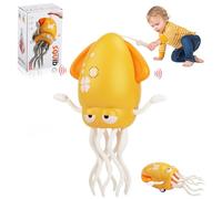KIMIGO Giocattoli per Elettrico Polpo Danzante, Electric Dancing Octopus Squid Toy con LED e Musica, Regalo Giocattolo Neonato per Tummy Time 6 9 12 Mesi, Regalo Giochi Bambini 1 2 3 4 5 Anno