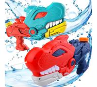 KIMIGO Pistola ad Acqua per Bambini,Pistola Acqua Grandi,Pistola ad Acqua a Lungo Raggio da 8-10M,Set di 2 Pistole ad Acqua,Pistola Giocattolo per Piscine,Spiagge e Giardini,Giochi d'Acqua all'Aperto