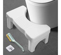 KIMIGO Sgabello WC,Sgabello da Toilette,Poggiapiedi,Panchetto Plastica Portatile Poop Piede Sgabellino per Alleviare L'Intestino Adulti,Bambini,Anziani,Incinte