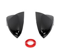 KIMISS 1 Paio di Coperture per Specchietti Laterali per ABS Nero Lucido