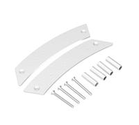 KIMISS 1 Paio di Maniglie per Porte Interne di Ricambio in Lega di Alluminio per Accessori per Auto Alla Moda (SILVER)