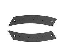 KIMISS 1 Paio di Maniglie per Porte Interne di Ricambio in Lega di Alluminio per Accessori per Auto Alla Moda (BLACK)