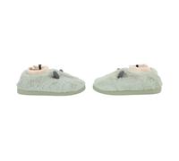 KIMISS 1 Paio di Pantofole Riscaldate Scaldapiedi Elettriche USB con 3 Impostazioni di Temperatura Regolabili - Design Confortevole in Flanella e Gomma per l'uso a Basse Temperature (GREEN)
