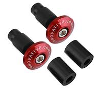 KIMISS 1 paio di tappi universali per manubrio del motociclo per la maggior parte delle moto con manubri di diametro 22 mm (rosso)