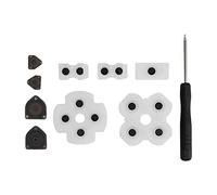 KIMISS 1 Set di Cuscinetti in Gomma Siliconica Conduttiva con Cacciavite per Controller - Cuscinetti di Ricambio Migliore Esperienza di Gioco