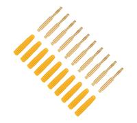 KIMISS 10 Connettori Maschio Placcati in Oro da 2 Mm con Connettori Maschio con Alloggiamento in Metallo Isolato per Apparecchiature di Test (YELLOW)