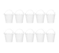 KIMISS 10 Pezzi Elegante Vaso da Fiori Mini Vaso per Piante Grasse, Piccolo Secchio in Metallo per Decorazioni per Interni Ed Esterni, Vaso da Fiori in Ferro, Vasi per Vivai,