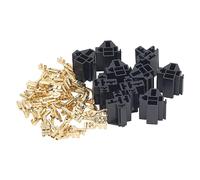 KIMISS 10 Set Kit Connettori relè Supporto Custodia a 5 Pin Presa 12V 30A 40A con 30 Terminali 10 Mm e 20 Terminali 6, M per Auto e Camion