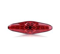 KIMISS 12 V 15 LED Luce posteriore del motociclo Fermo del freno Luce posteriore corrente Luce posteriore MTB Dirt Bike Universale (Rosso)