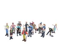 KIMISS 16pcs Farm Character E, 16pcs Modello di Simulazione Set Farmer Miniatura E, High Animal Toy Figure Toys Education E ONAL