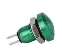 KIMISS 1A 24V 8mm Mini impermeabile auto momentaneo pulsante interruttore di accensione in lega di zinco-alluminio(verde)