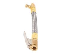 KIMISS 2 Adattatori per Gonfiaggio Pneumatici, Tubo di Prolunga per Gonfiaggio Pneumatici Filettatura M8 12,7 Cm con Testina Ad Aria a Pressione con Pollice a 90 Gradi for Auto