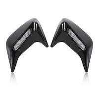 KIMISS 2 pezzi Cappuccio di sfiato del flusso d'aria,sfiato del cofano prese d'aria decorative per prese d'aria auto