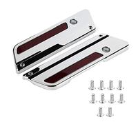 KIMISS 2 pezzi Copri catenacci per borse laterali per motociclette Coperchi catarifrangenti per nottolino moto per il periodo 1994-2017