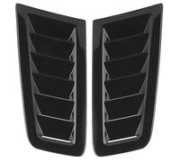 KIMISS 2 Pezzi Flusso D'aria Prese D'aria per Cofano Copertura Presa Flusso D'Aria Auto Prese d'aria per Cofano Universale Parti Esterne Auto Cofano Motore per Focus RS MK2 Style(Nero Brillante)