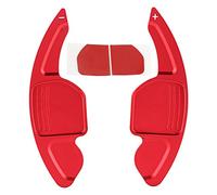 KIMISS 2 pezzi In lega di alluminio Car Paddle Shifter estensione per A4L accessori di colore rosso brillante