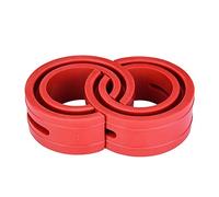 KIMISS 2pc ammortizzatore per auto rosso, cuscino ammortizzatore a molla buffer universale tipo A-F (rosso)(C)