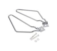 KIMISS 2Pcs Borse sella per moto Staffe di montaggio Staffe di supporto Staffe di montaggio per XL883/1200 HD1450/1584(Silver)