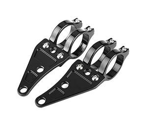 KIMISS 2pcs Staffa per supporto faro anteriore Morsetti Supporto per lampada 38-41mm per moto