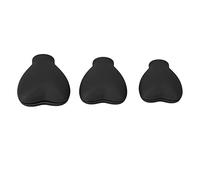 KIMISS 3 Pezzi Copri Pennelli per Trucco in Silicone a Forma di Cuore - Cappucci Protettivi per Pennelli Cosmetici Portatili per Protezione Dalla Polvere, Accessori Carini e Pratici per Donne e