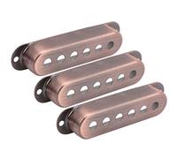 KIMISS 3 Pezzi Copri Pickup Single Coil Oro Copri Pickup Oro Copri Pickup Singolo Ottone 48mm/50mm/52mm Accessori per Strumenti Musicali per Chitarra Elettrica ST, Chitarra Elettrica in