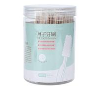 KIMISS 30pcs Mini Mono Usa e Getta, 30 Pezzi di bambù Garza Spazzolino da Denti Senza Dentifricio Necessario per i Denti Manuali per Donne in Gravidanza per Bambini a Cura Orale Morbida Portatili,