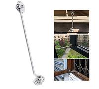 KIMISS 3pcs 10 Pollici in Acciaio Inossidabile in Acciaio Inossidabile Blocco Gemello Gancio - Finestra, Porta del Fienile e Accessori del Cancello - Facile Installazione