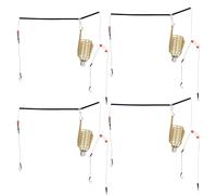 KIMISS 4 Pezzi Porta Esche da Pesca Portatili con Gabbia per Esche Artificiali, Cestello per Alimentatore, Accessori per Attrezzatura Leggera per la Pesca a C. (40 g 4PCS)
