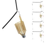 KIMISS 4 Pezzi Porta Esche da Pesca Portatili con Gabbia per Esche Artificiali, Cestello per Alimentatore, Accessori per Attrezzatura Leggera per la Pesca a C. (30 g 4PCS)