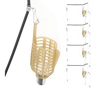 KIMISS 4 Pezzi Porta Esche da Pesca Portatili con Gabbia per Esche Artificiali, Cestello per Alimentatore, Accessori per Attrezzatura Leggera per la Pesca a C. (20 g 4PCS)