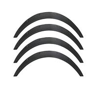 KIMISS 4 Pezzi Universale Flessibile Parafanghi Auto Kit Corpo Extra Largo Archi Ruota Sopracciglio Protezione Trim per Auto(80mm)